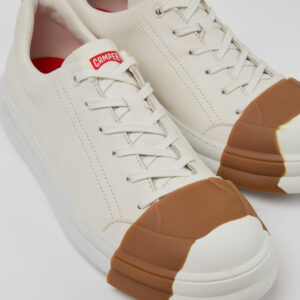 Junction Runner White Leather Men's Sneakers.
