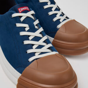 Junction Runner Blue Nubuck Sneakers for Men.