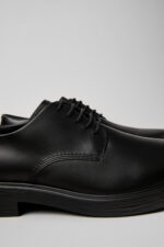 Dean Black Leather Shoes for Men.