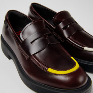 Twins Burgundy leather shoes for men