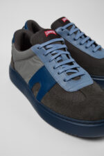 Runner K21 Gray textile and nubuck sneakers for men