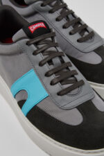 Runner K21 Sorona® Multicolor Recycled PET and Nubuck Sneakers for Men.