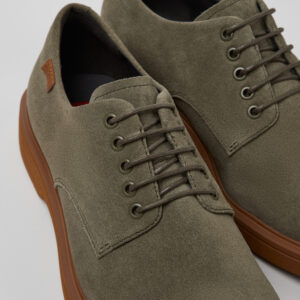 Norman Green Nubuck Shoes for Men.