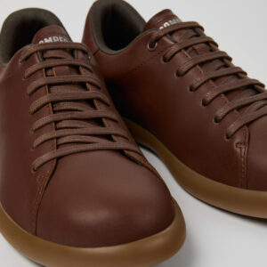 Pelotas Soller Brown Leather Sneakers for Men.