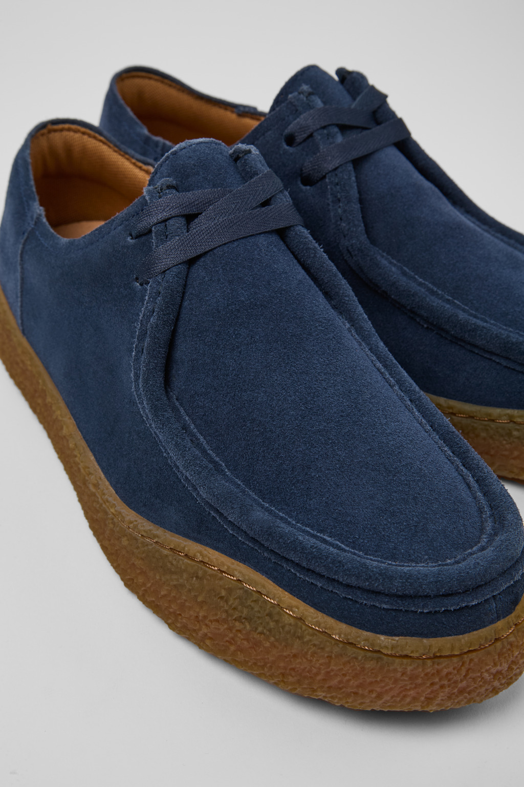 Peu Terreno Blue nubuck shoes for men