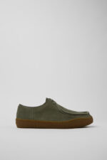 Peu Terreno Green Nubuck Shoes for Men.