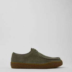 Peu Terreno Green Nubuck Shoes for Men.