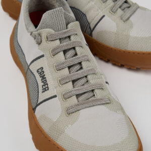 Peu Serra 360º Durable Gray and White Engineered Material Sneakers for Men