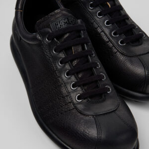 Pelotas Black Leather Shoes for Men.