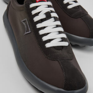 Pelotas XLF Gray Textile and Nubuck Leather Sneakers for Men.