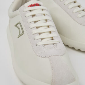 Pelotas XLF White Leather and Nubuck Sneakers for Men.