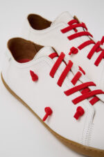 Twins White Vegetable Tanned Leather Shoes for Men.