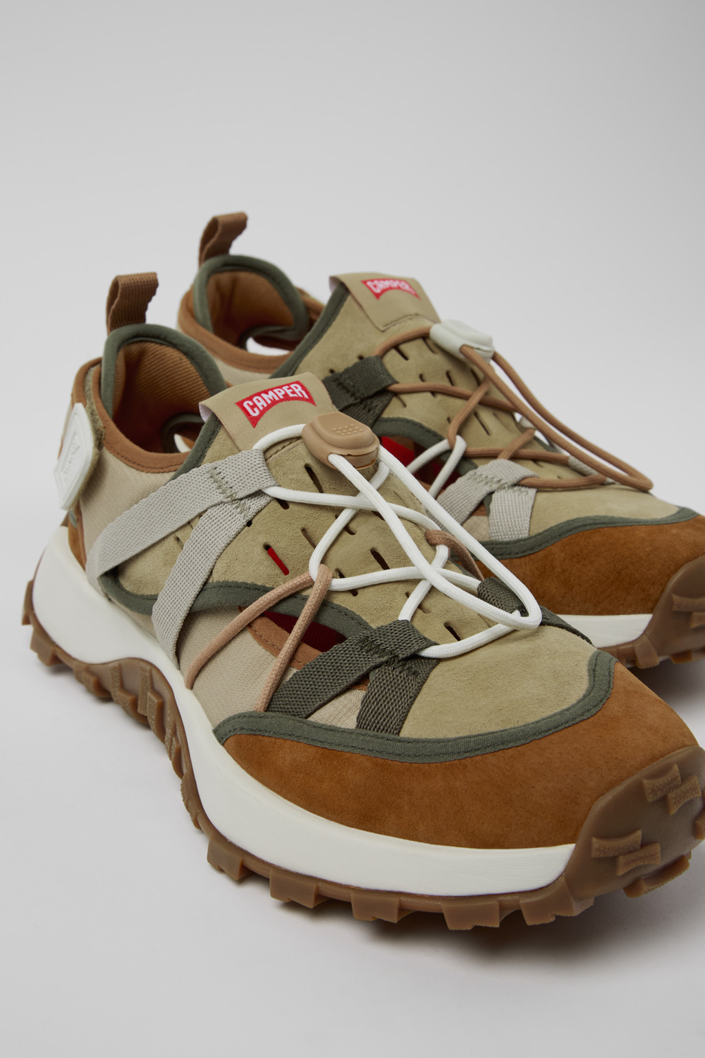 Twins Multicolor Recycled PET and Nubuck Men's Sneakers.