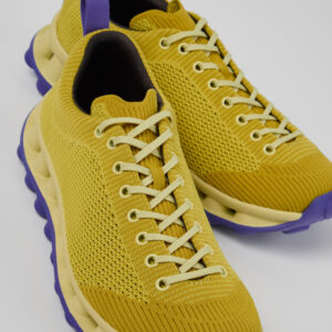 Camper x SUNNEI - PELOTISSIMA Yellow and Blue Textile Sneakers for Men.