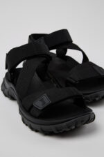 Drift Trail Sandal Black Textile Sandals for Men.
