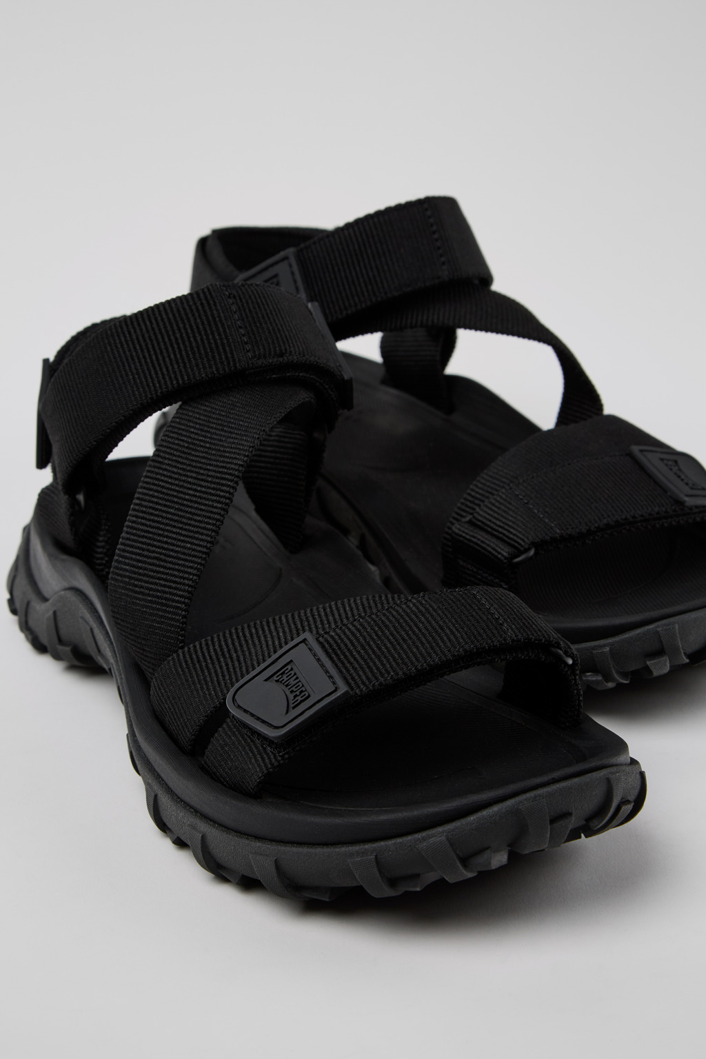 Drift Trail Sandal Black Textile Sandals for Men.