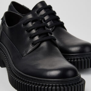 Pix Berlin Black Leather Shoes for Men.
