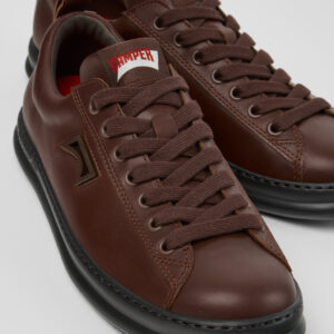 Runner Brown Leather Sneakers for Men.