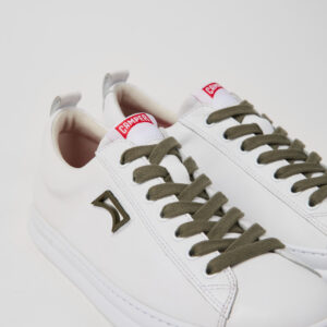 Runner White Leather Sneakers for Men.