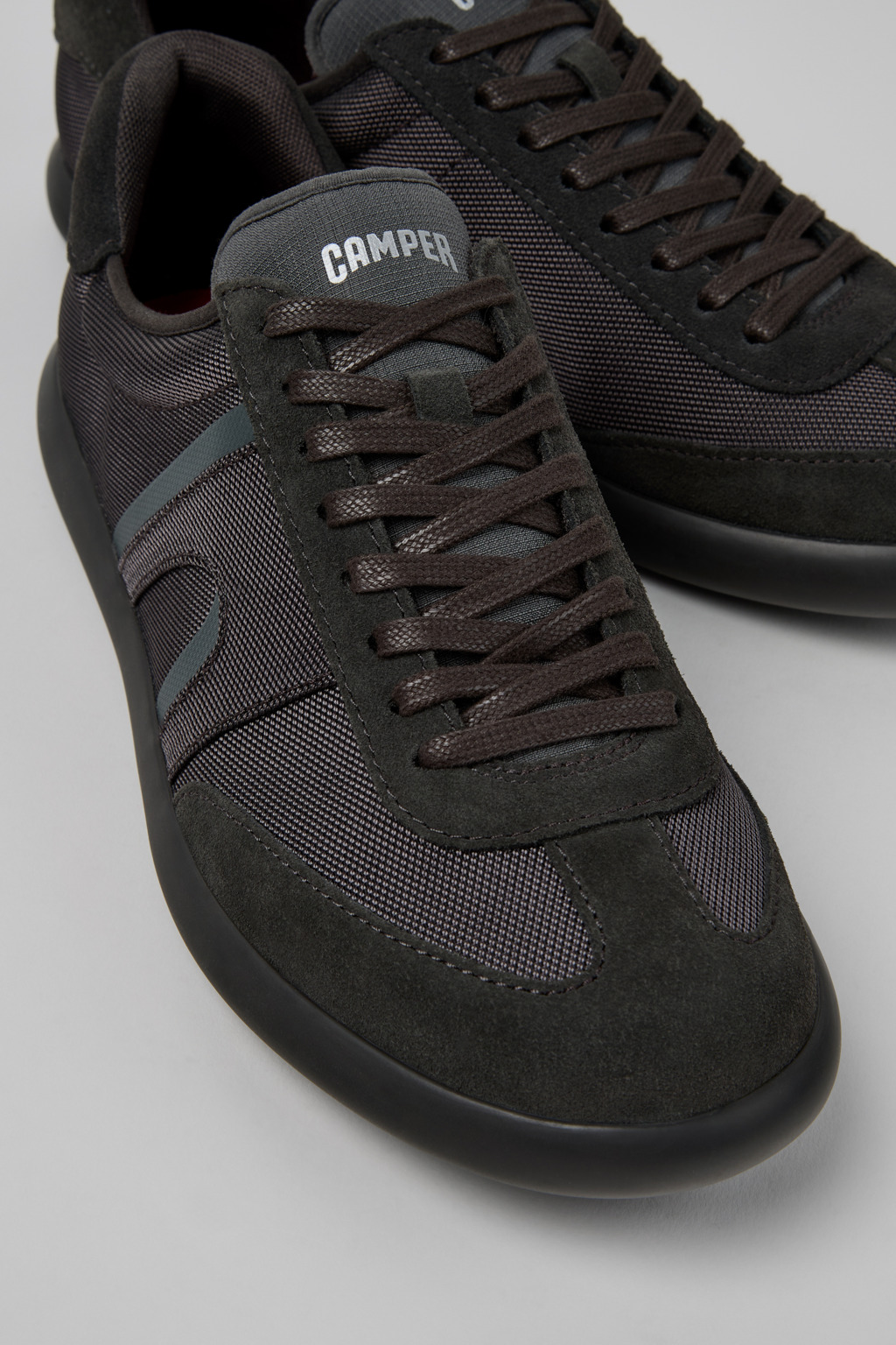 Pelotas Soller Gray Textile and Nubuck Sneakers for Men.