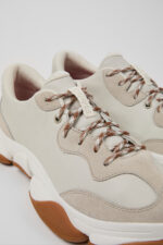 Karst 2 White and Beige Leather and Nubuck Sneakers for Men.
