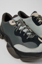 Twins Multicolor Leather and Nubuck Sneakers for Men.