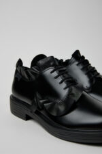 Dean Black Leather Shoes for Men.