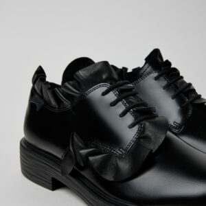 Dean Black Leather Shoes for Men.