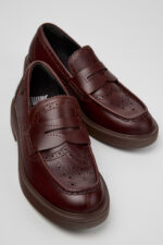 Twins Brown Leather Nautical Moccasins for Men.