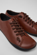 Peu Red Leather Shoes for Women