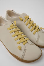 Peu Gray Leather Shoes for Women.