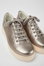 Runner Up Metallic beige metallic sneaker for women
