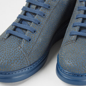 Runner Up Grey-blue leather sneakers