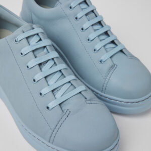 Runner Up Blue leather sneakers for women