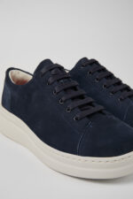 Runner Up Blue Nubuck Sneakers for Women.
