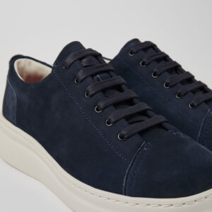 Runner Up Blue Nubuck Sneakers for Women.
