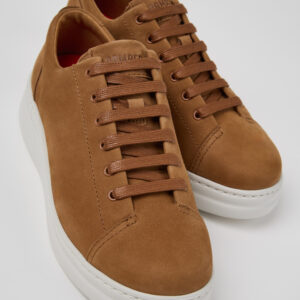 Runner Up Brown Nubuck Sneakers for Women.