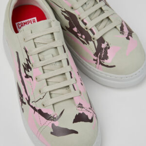 Twins Multicolor Recycled Leather Sneakers for Women.
