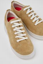 Runner Up Brown Suede Sneakers for Women.