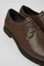 Iman Dark brown leather shoes for women