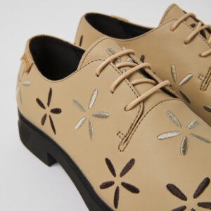Twins Beige leather shoes for women
