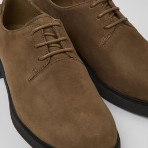 Iman Brown nubuck shoes for women