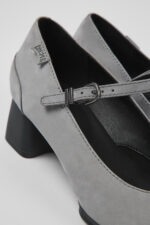 Katie Gray nubuck Mary Jane heels