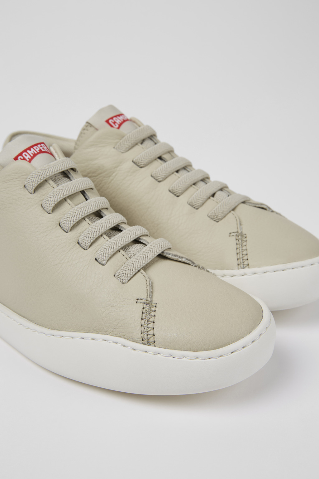 Peu Touring Gray leather sneakers for women