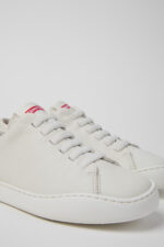Peu Touring White Leather Sneakers Shoes for Women with EVA Outsoles.