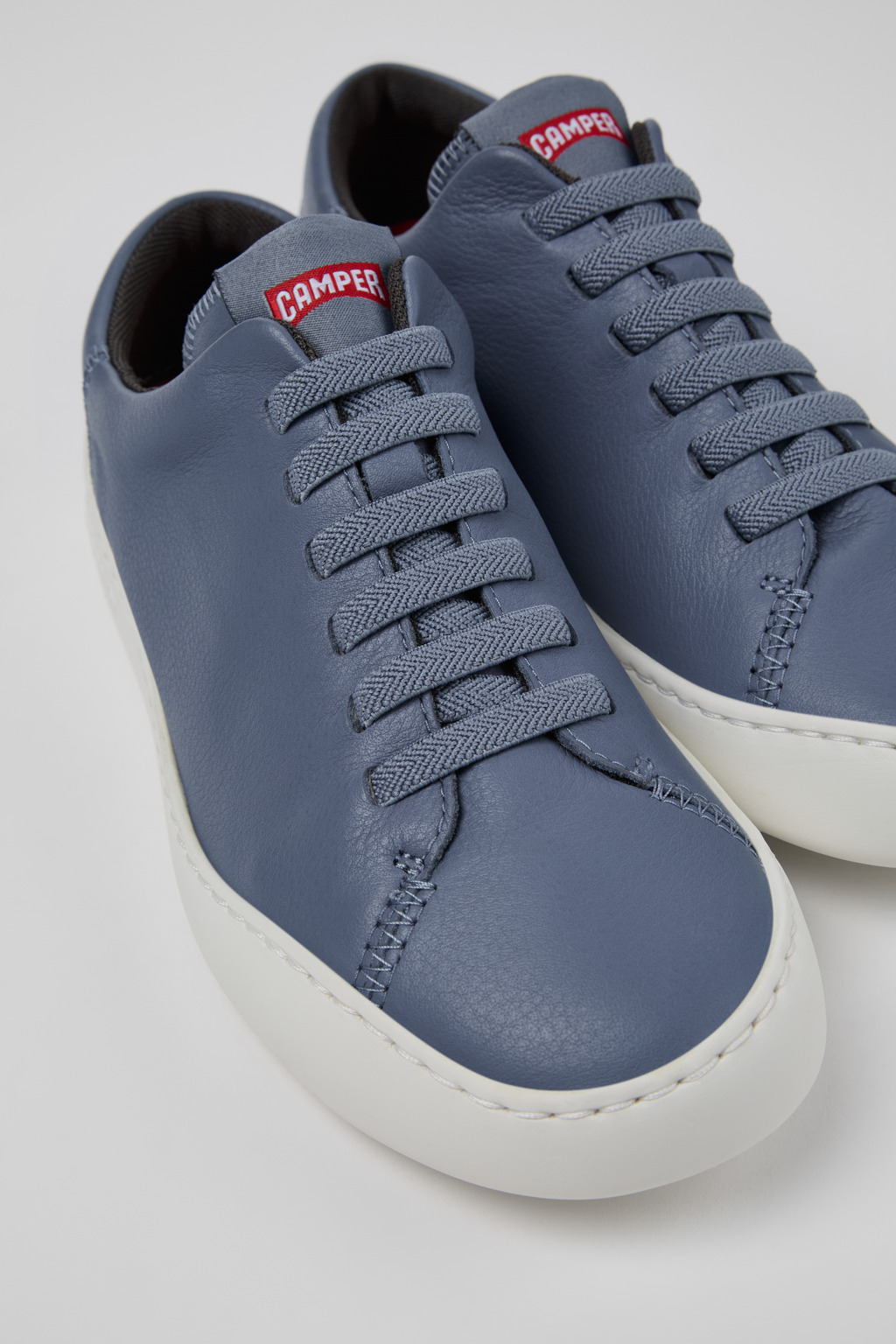 Peu Touring Gray leather sneakers for women