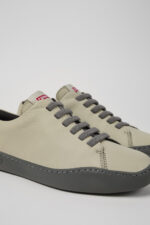 Peu Touring Gray leather sneakers for women