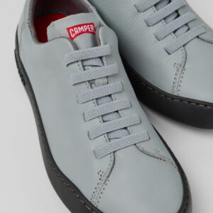Peu Touring Gray Leather Sneaker for Women.