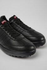 Pelotas XLF Black Leather and Textile Sneakers for Women.