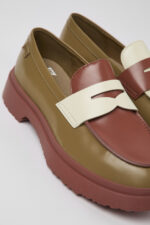 Twins Multicolored Leather Loafer for Women